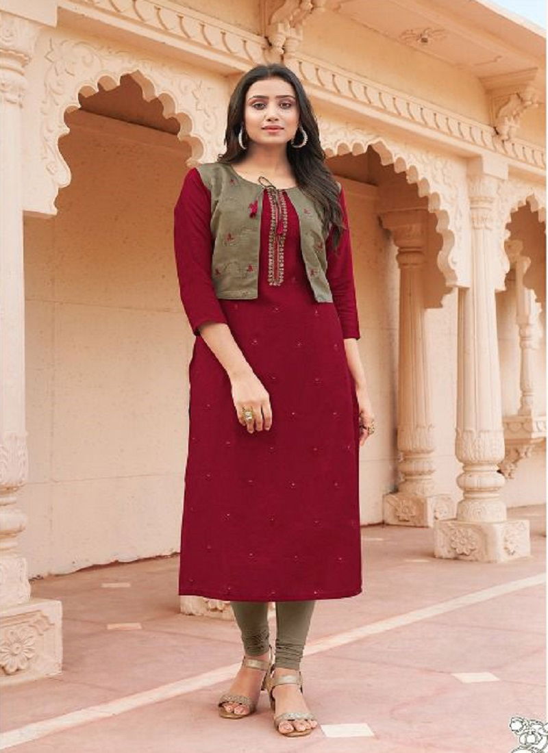 KAPIL TRENDZ MISSION Latest Designer Stylish Fancy Wear Kurti With Jacket Collection Catalog